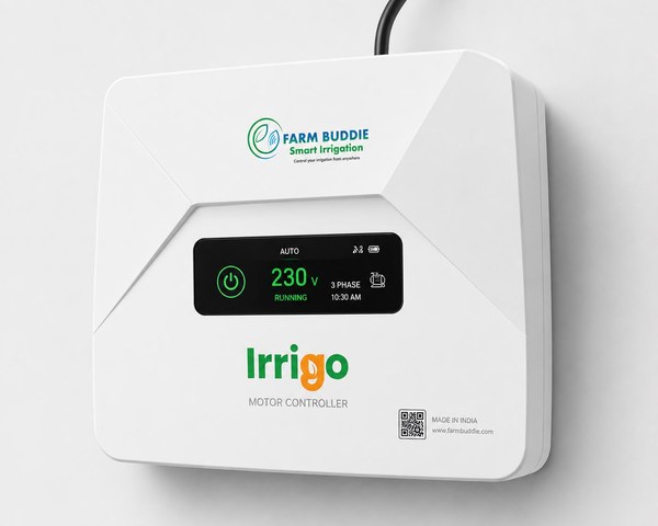 Irrigo motor controller device, wall-mounted with OLED display